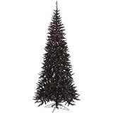 Vickerman 10' Black Fir Slim Artificial Christmas Tree, Warm White Dura-lit LED Lights, Seasonal ... | Amazon (US)