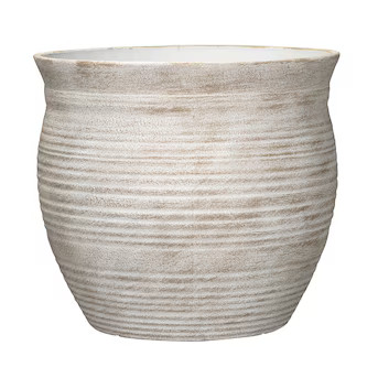 allen + roth Round 14.65-in W x 14.65-in L Brown Recycled plastic Indoor/Outdoor Self Watering Pl... | Lowe's