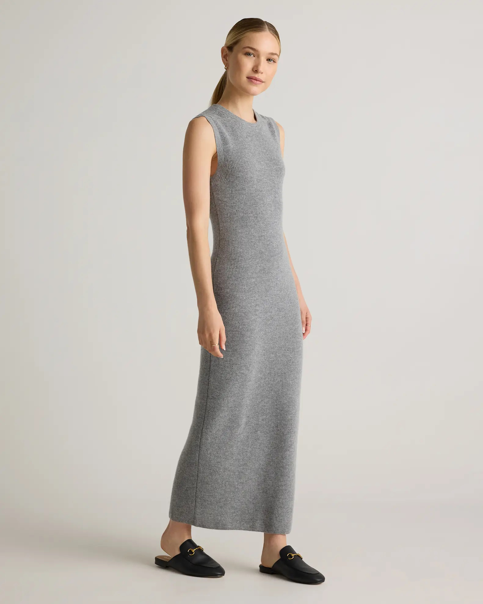 Mongolian Cashmere Sleeveless Midi Sweater Dress | Quince