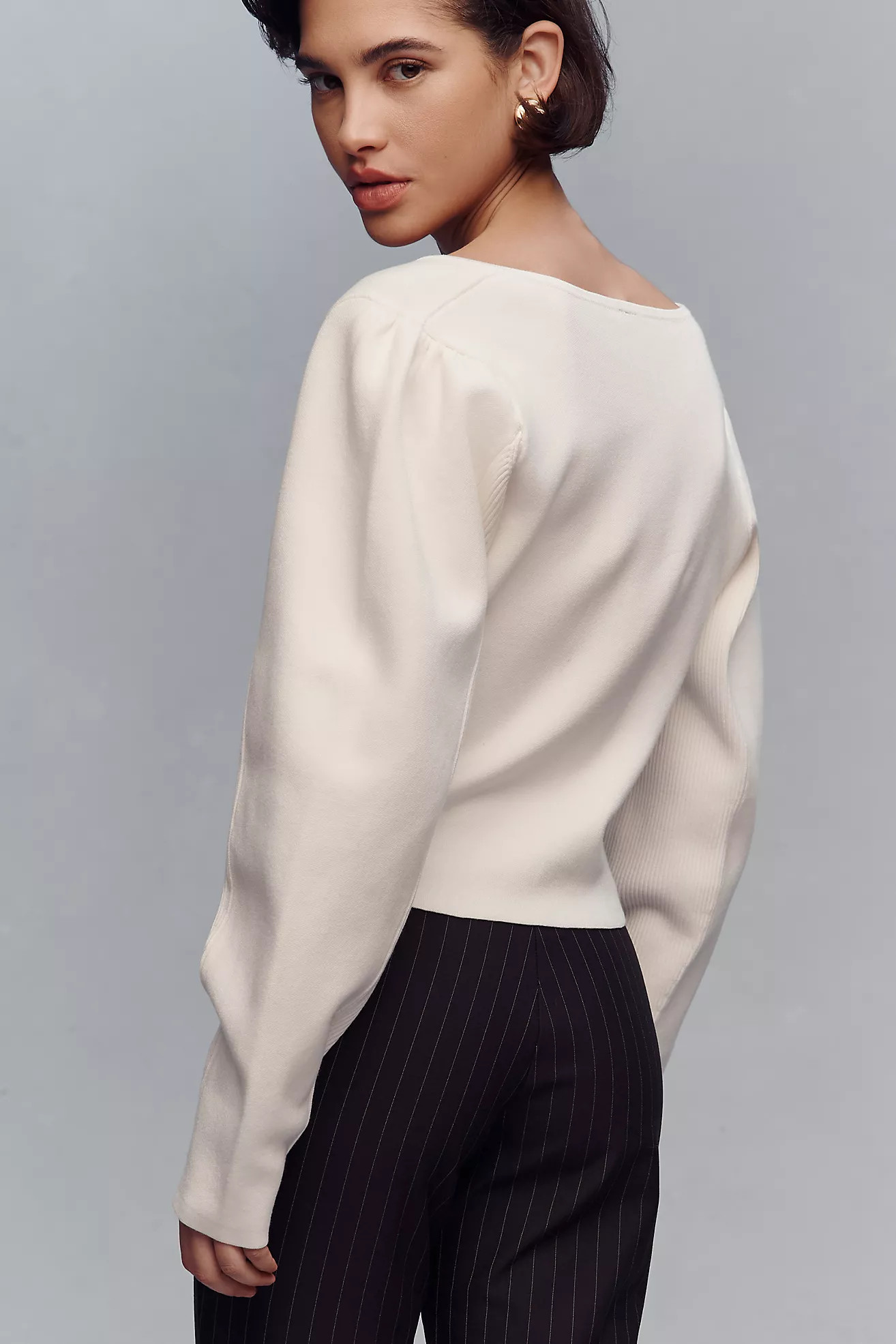 By Anthropologie Structured Buttondown Sweater | Anthropologie (US)