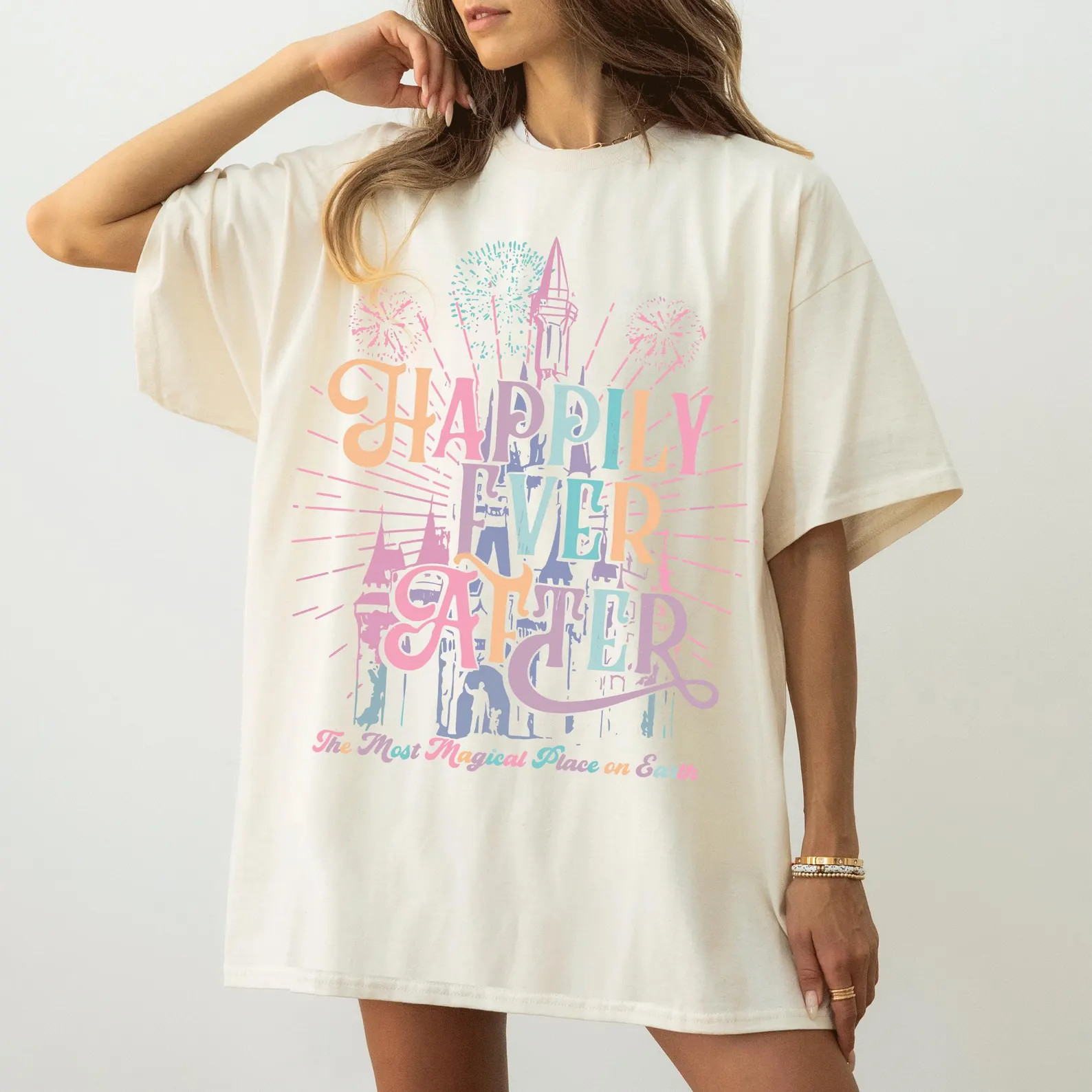 Happily Ever After Disney Shirt - Magic Kingdom Fireworks Tee - Disney Honeymoon Vacation Outfit ... | Etsy (Global)