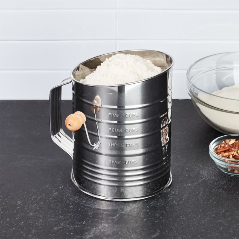 Flour Sifter + Reviews | Crate and Barrel | Crate & Barrel