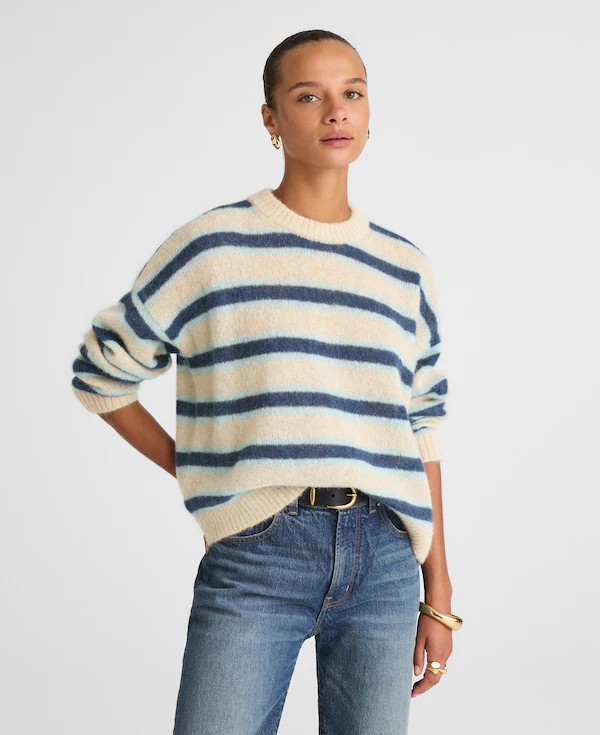 Striped Pullover Sweater in Alpaca Blend | Madewell