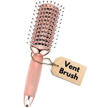 Lily England Vented Hair Brush for Blow Drying - Easy Detangling Hairbrush for Women for Fine Thick Curly Hair with Non-Slip Gel Handle - Static Free Vent Hair Brushes for Faster Drying | Walmart (US)