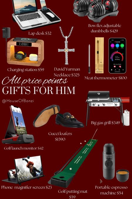 Gift guide for the man in your life! These are gifts he will love and use!  From golf lovers to tech lovers and fashionistas. 

#LTKmens #LTKGiftGuide #LTKfitness
