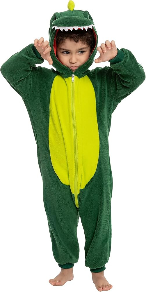 Amazon.com: Spooktacular Creations Baby Animal Costume, Toddler Dinosaur Pajama, Plush jumpsuit P... | Amazon (US)