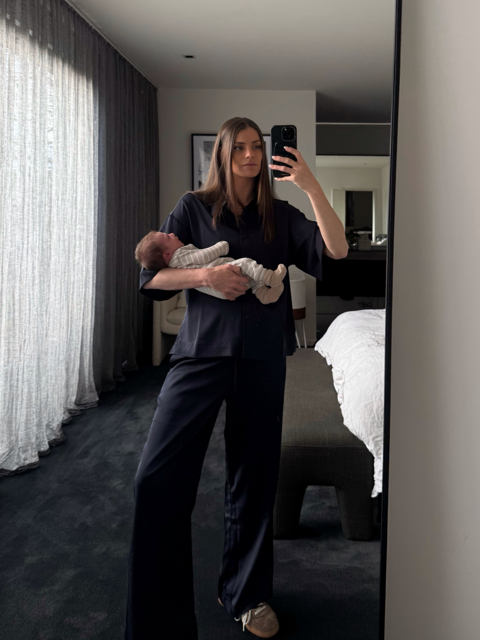 New ripe maternity satin set! 
The perfect pieces to take you from pregnancy to postpartum and beyond.

Elastic waist pants ✔️
Button down shirt for feeding/pumping ✔️
Acceptable to wear at home or out of the house ✔️✔️

#LTKbaby #LTKaustralia #LTKmaternity