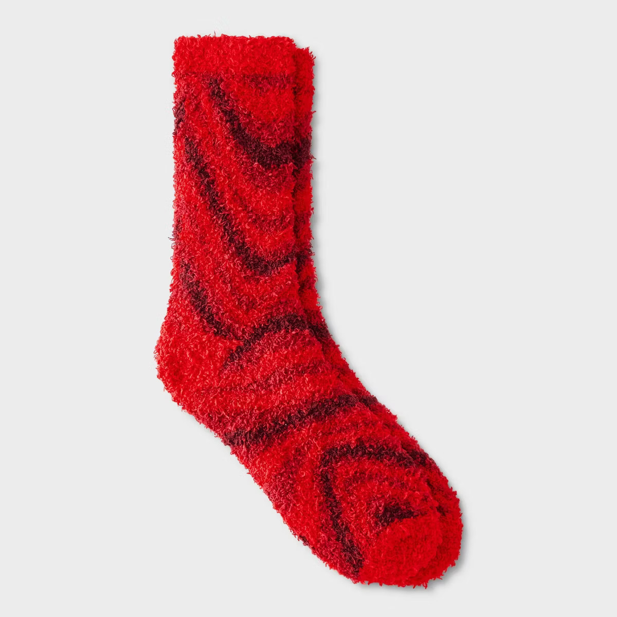 Women's Ice Drink Christmas Cozy Crew Socks - Red 4-10 | Target