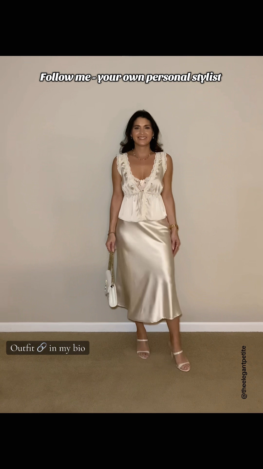 Elegant, feminine, and so easy to style. 🤍 Same concept - silk + texture layering makes it feel elevated instantly.  
Follow for affordable luxury outfit ideas. 
#elegantstyle #styleinspo #amazonoutfitinspo #effortlesschic #petitefashion

#LTKootd #LTKPetite