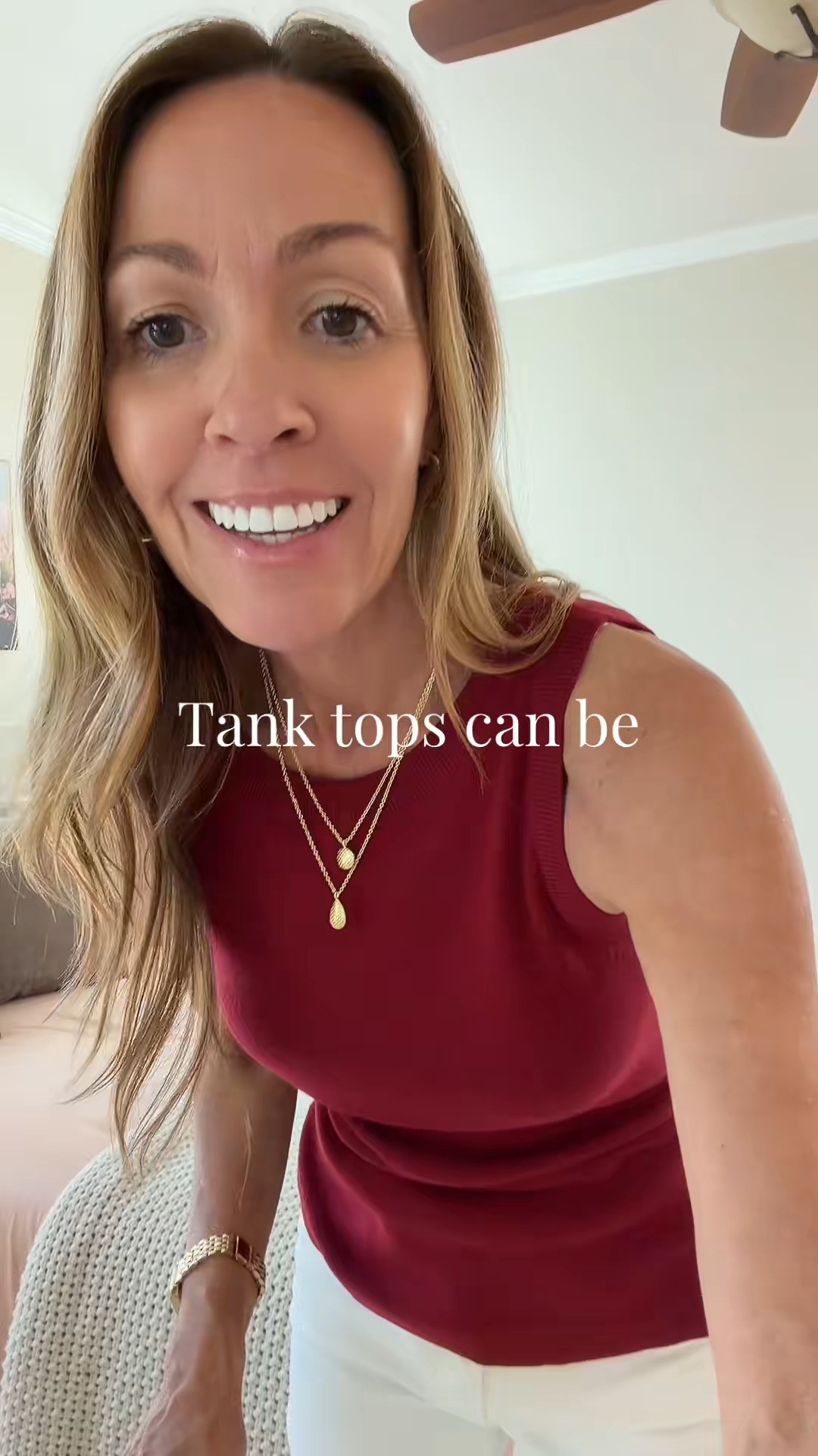 A knit tank top can really elevate an outfit.  

 #LTKgrwm #LTKootd #LTKOver40