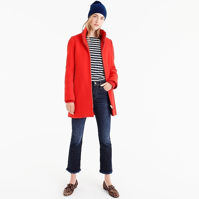 Lodge coat in Italian stadium-cloth wool | J.Crew US