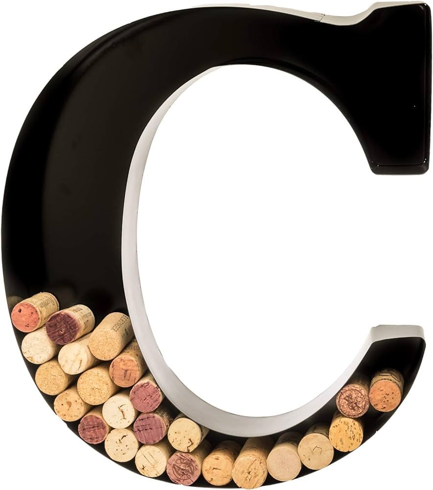 Metal Wine Cork Holder - Letters A to Z | Modern Housewarming Gift, Home Bar Decor, Wine Gift, Br... | Amazon (US)