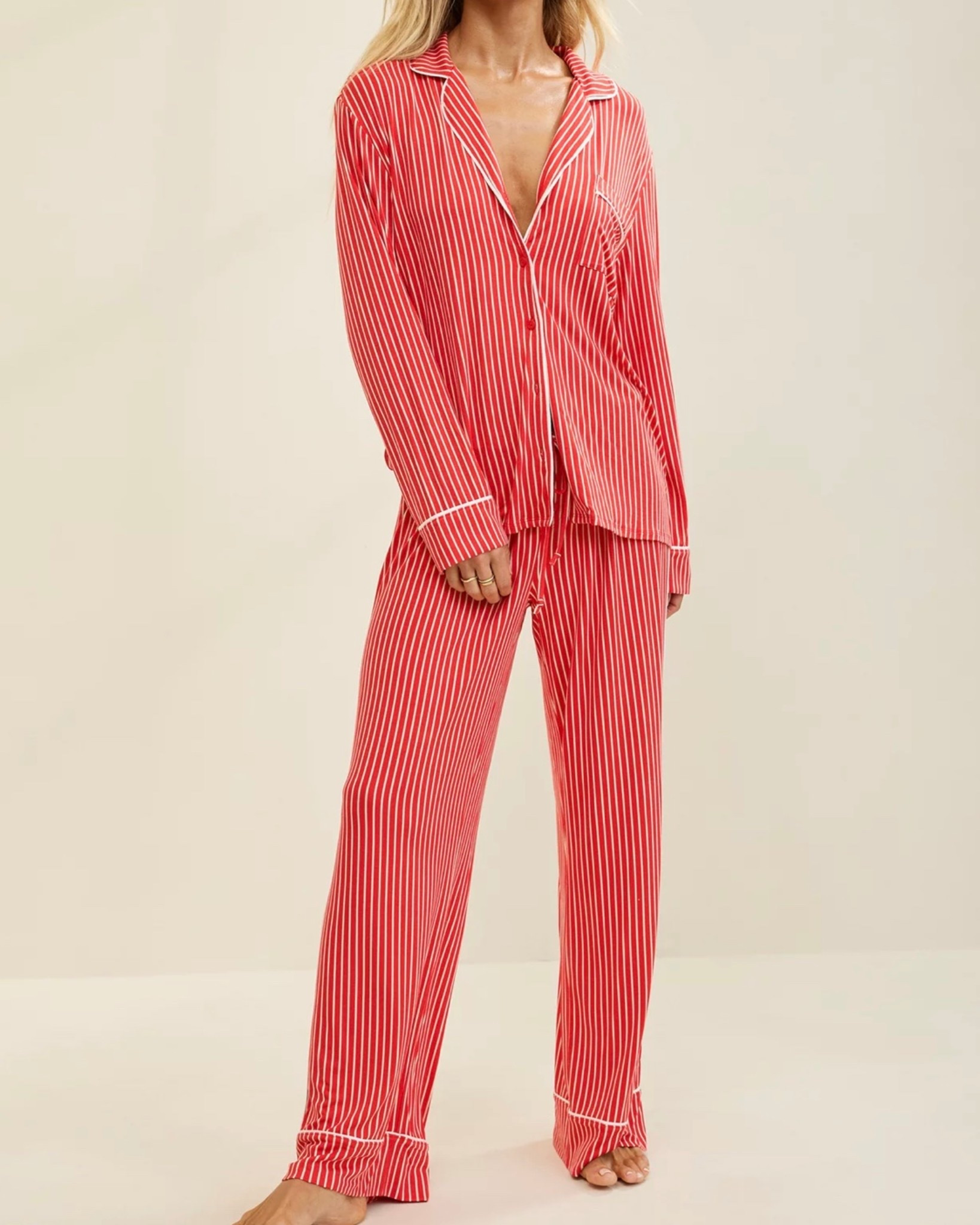 The Aerie Real Soft PJ Top + Trousers in the red + white stripe are holiday comfort unlocked. The fabric is that signature Real Soft feel — lightweight, stretchy, and buttery. The matching set is adorable for gifting, lounging, movie marathons, and “December, but make it cute” days.

Cozy, classic, candy-cane-coded perfection. 🍬🎄


#LTKCyberWeek #LTKHoliday #LTKGiftGuide