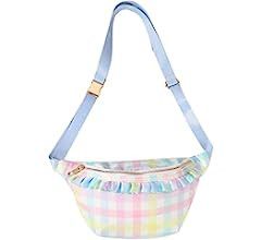 EMBRUNIOICE Belt Bag for Women Gingham Ruffle Crossbody Fanny Pack with Adjustable Strap,Fashion ... | Amazon (US)
