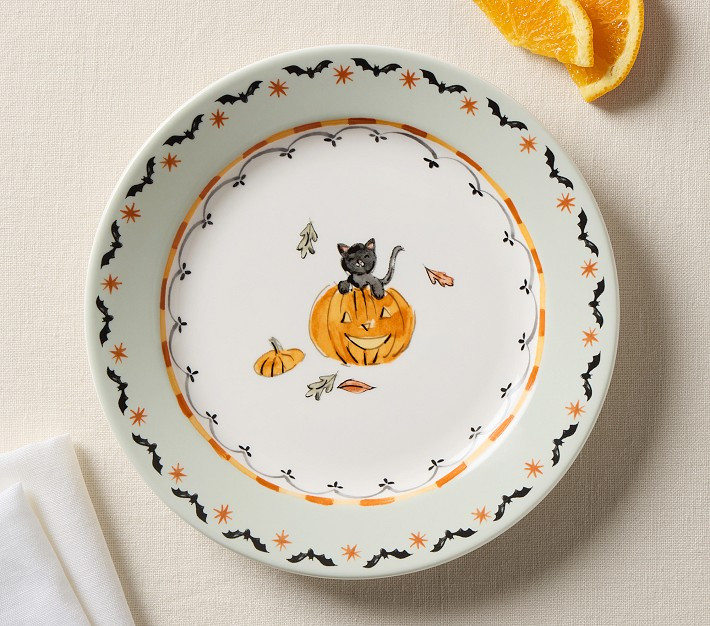 Riley Sheehey Halloween Ceramic Plate | Pottery Barn Kids