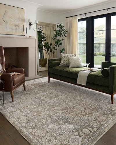 Loloi II Tabitha Collection TAI-01 Khaki/Slate 2'-7" x 10'-0" Runner Rug | Amazon (US)