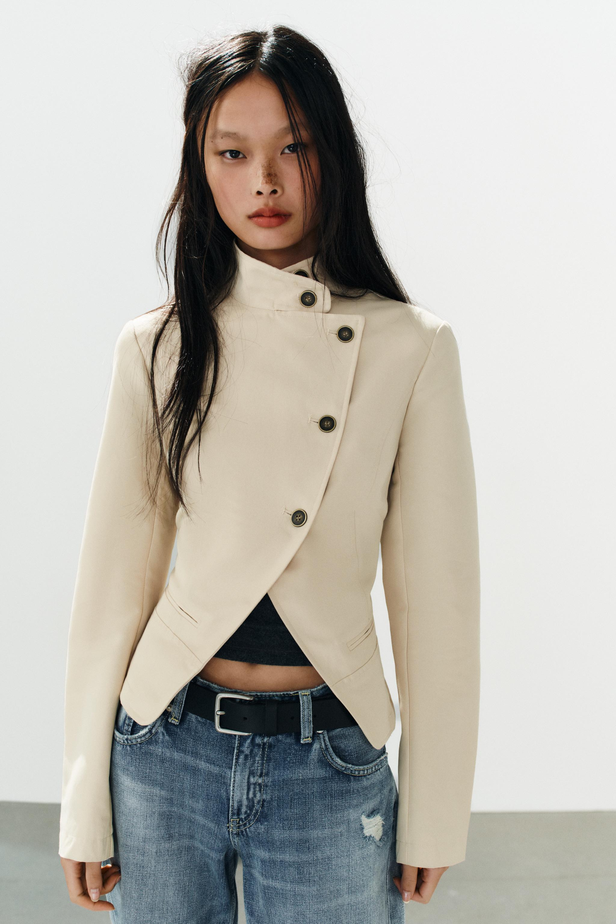 BUTTONED DOUBLE-BREASTED BLAZER | Zara US