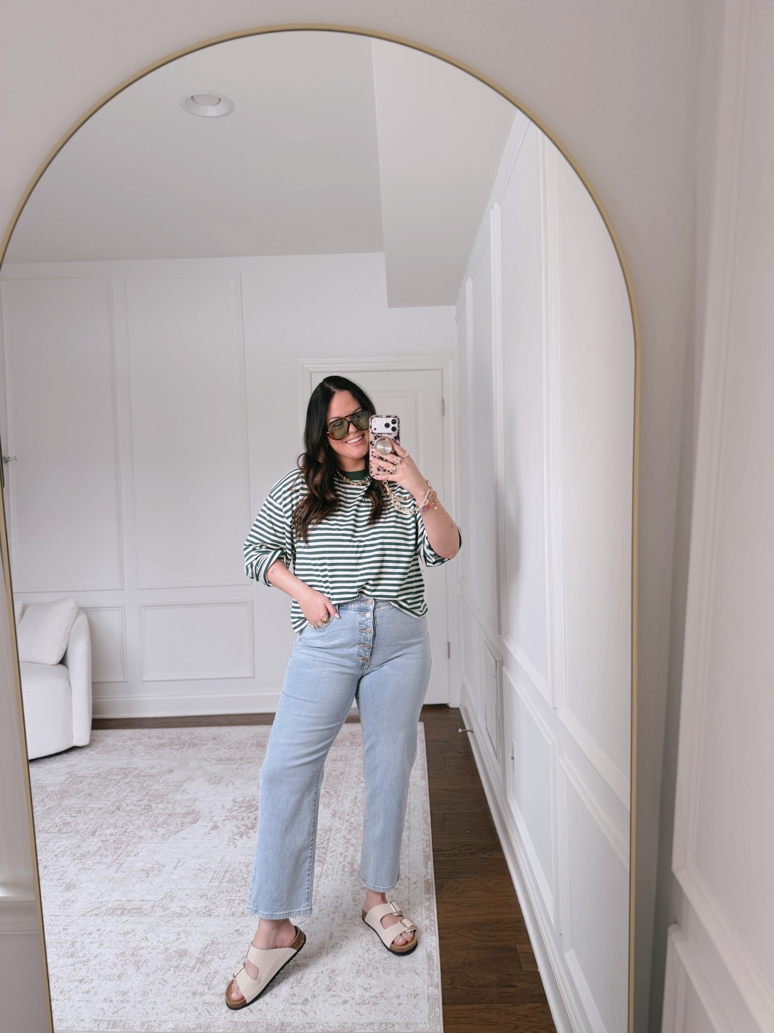 The best $19 anti pooch denim I’ve ever found.. wearing my true size 12! 

#LTKootd #LTKMidsize #LTKSaleAlert