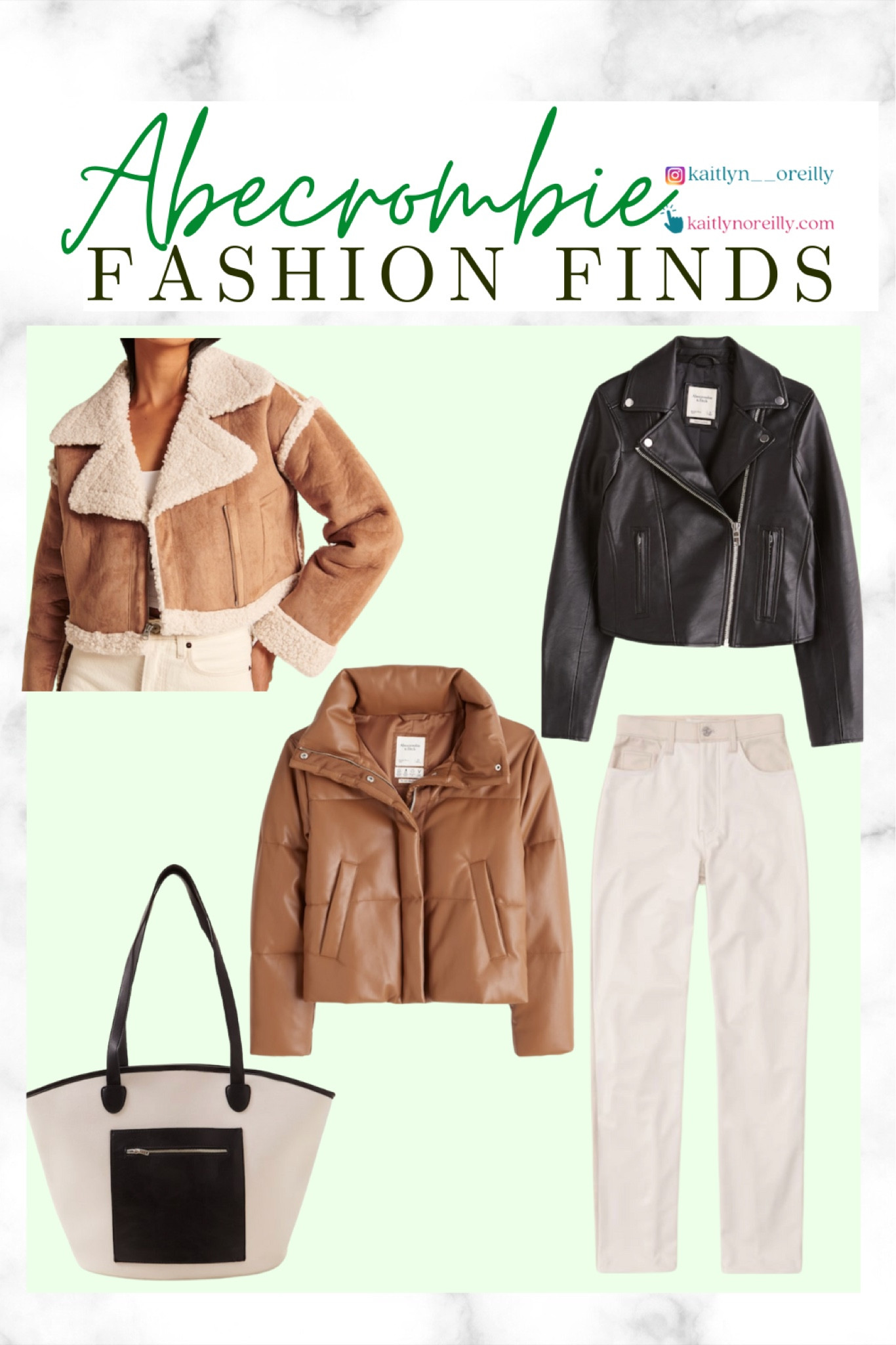 Abercrombie finds for fall outfits. Loving the leather and piercer jackets and tote bag. 

#LTKU #LTKSale #LTKstyletip #LTKSeasonal #LTKunder50 #LTKunder100 #LTKitbag #LTKcurves