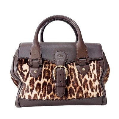 GUCCI Brown Leopard Print Pony Hair & Leather Handbag | eBay US