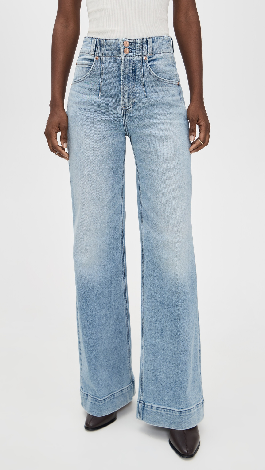 Pistola Denim Lana Double Button Jeans Terrace 32 | Shopbop