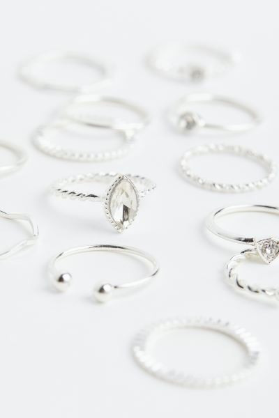 18-pack Rings | Stacking Rings | christmas outfit women womens christmas outfit christmas dress | H&M (US + CA)
