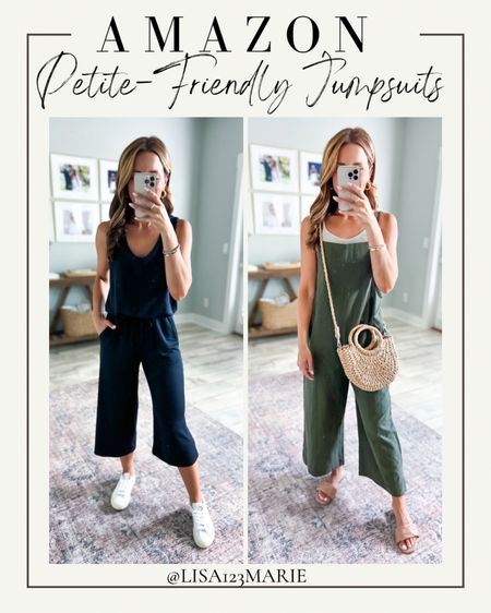Amazon petite-friendly jumpsuits. Casual outfits. Vacation outfits. European outfits. Sightseeing outfits. Casual jumpsuit. Travel outfit. Amazon sandals. Favorite white sneakers. Wearing XS in both. 

#LTKshoecrush #LTKtravel #LTKunder50