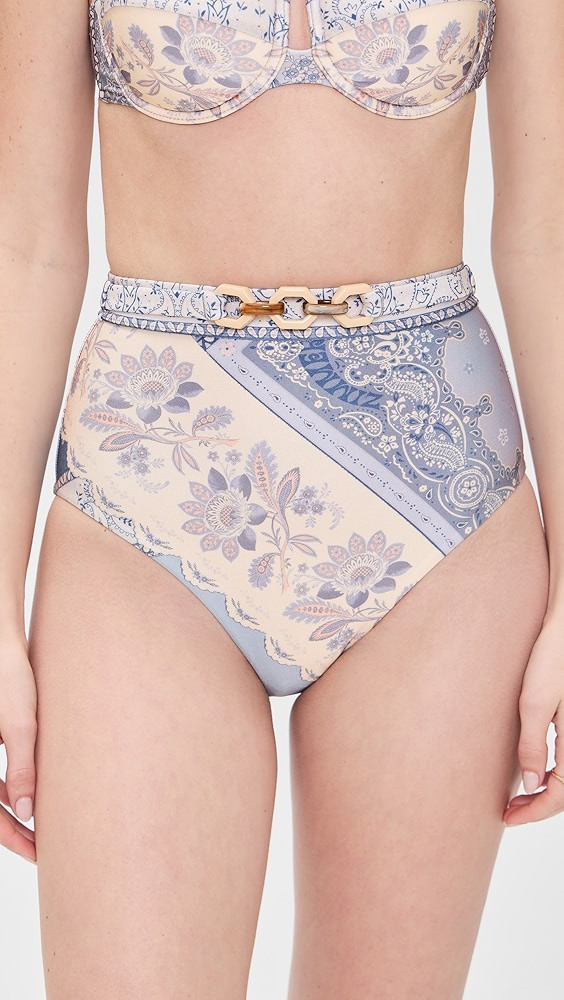 Zimmermann Lucky High Waist Bikini Bottoms | Shopbop | Shopbop