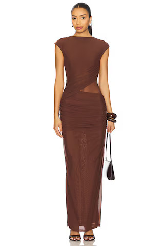 SNDYS x REVOLVE Lorelai Maxi Dress in Chocolate from Revolve.com | Revolve Clothing (Global)