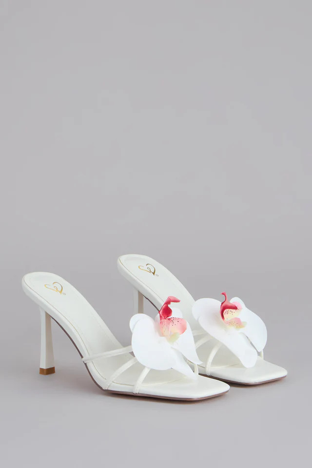 Vacay Mindset Tropical Flower Heels | Windsor Stores