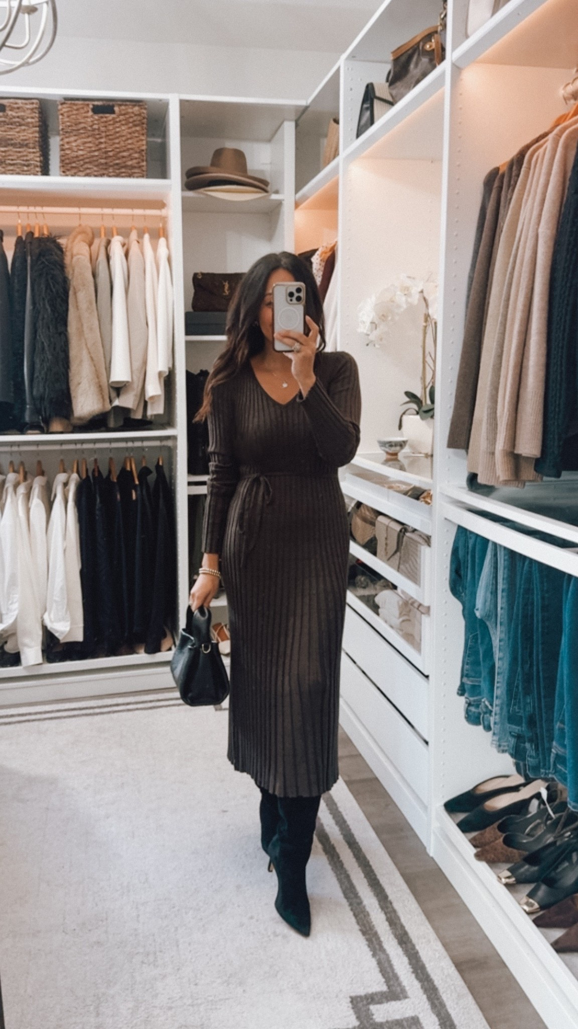 Dress fits like a glove! Love the silhouette and softness- medium weight fits TTS 

#LTKOver40 #LTKFindsUnder100