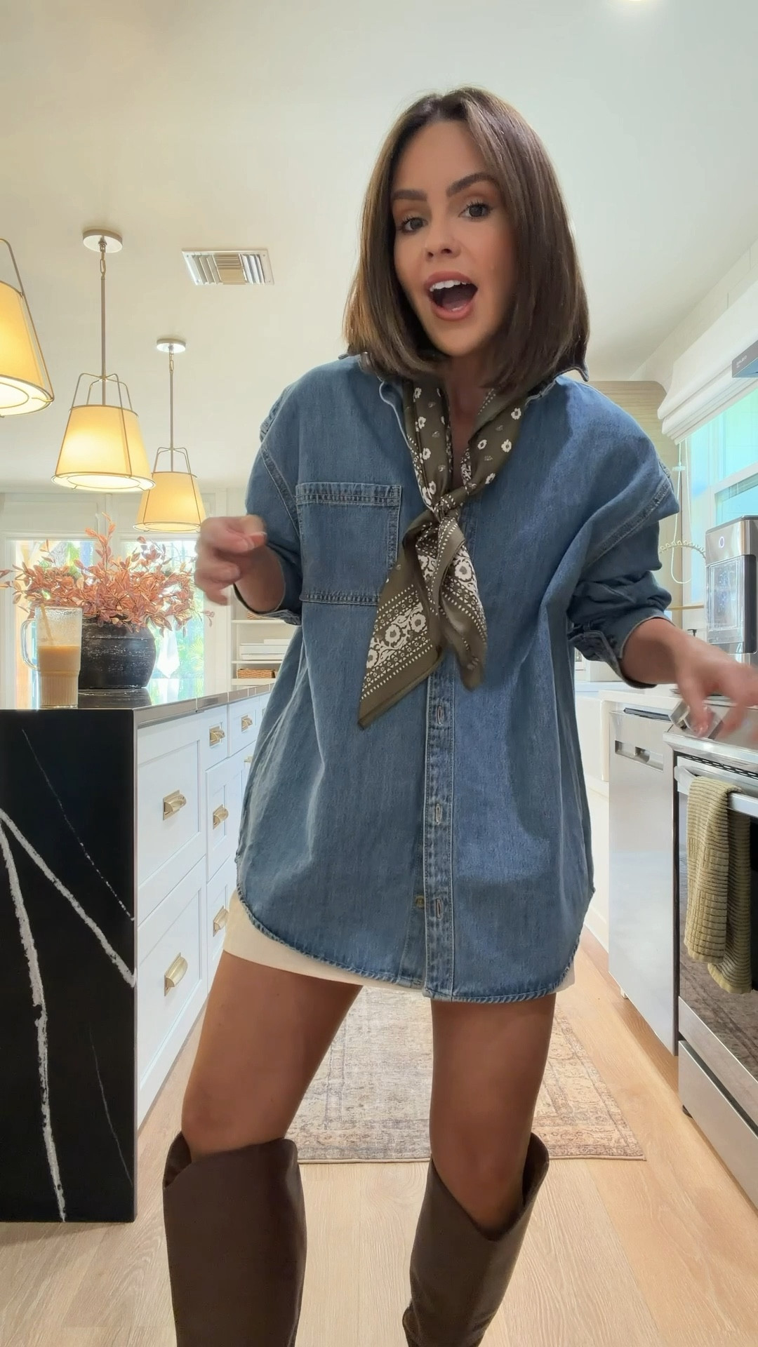 Not a denim jacket- but a denim shirt rather. I’m in a small oversized fit, structured material- would also be great with satin pants 


#LTKCyberWeek #LTKGiftGuide #LTKHoliday