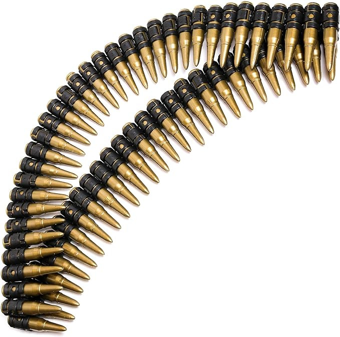 Skeleteen Fake Bullet Army Belt - Plastic Bandolier Military Toy Ammo Costume Accessories Props f... | Amazon (US)