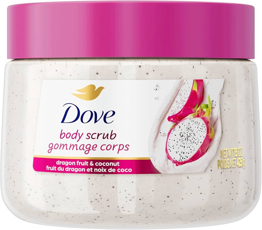 Dove Body Scrub Dragon Fruit & Coconut Cream Body Scrub Exfoliates and Deeply Nourishes for Smoot... | Amazon (US)