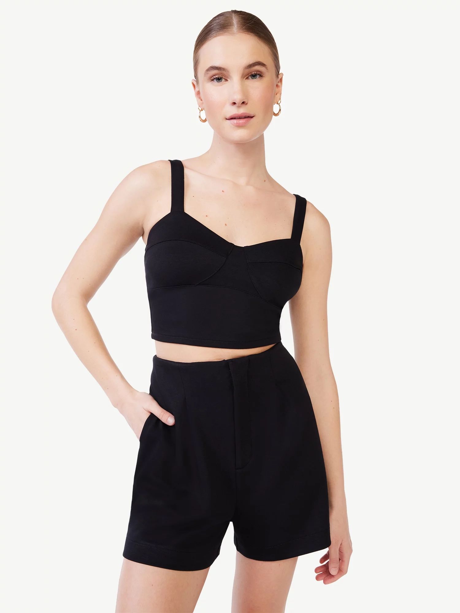 Scoop Women's Scuba Bralette Top | Walmart (US)