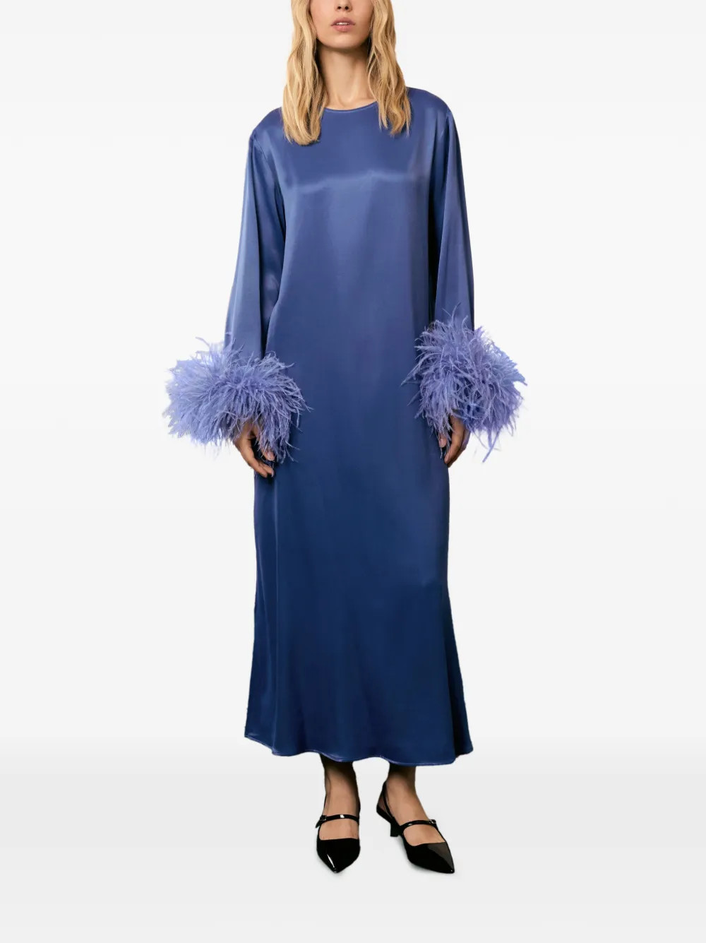 Suzi detachable-feathers maxi dress | Farfetch Global