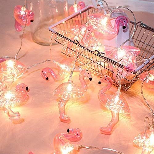 DOMESTAR Pink Flamingo Lights, Outdoor LED String Lights 3m Set of 20 LED Battery Operated Flamin... | Amazon (US)