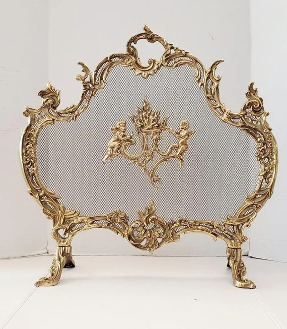 Vintage French Rococo Fireplace Screen 25.25″H, PA5642GS | Etsy (US)