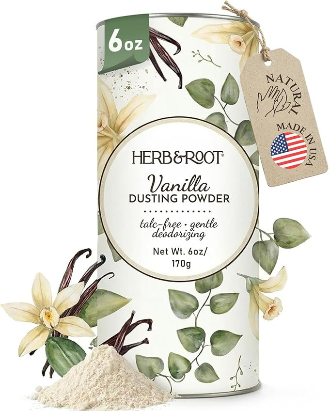 Herb & Root Talc Free Body Dusting Powders. Rose, Vanila, Sandalwood, Lavender, Jasmine, and Gift... | Amazon (US)