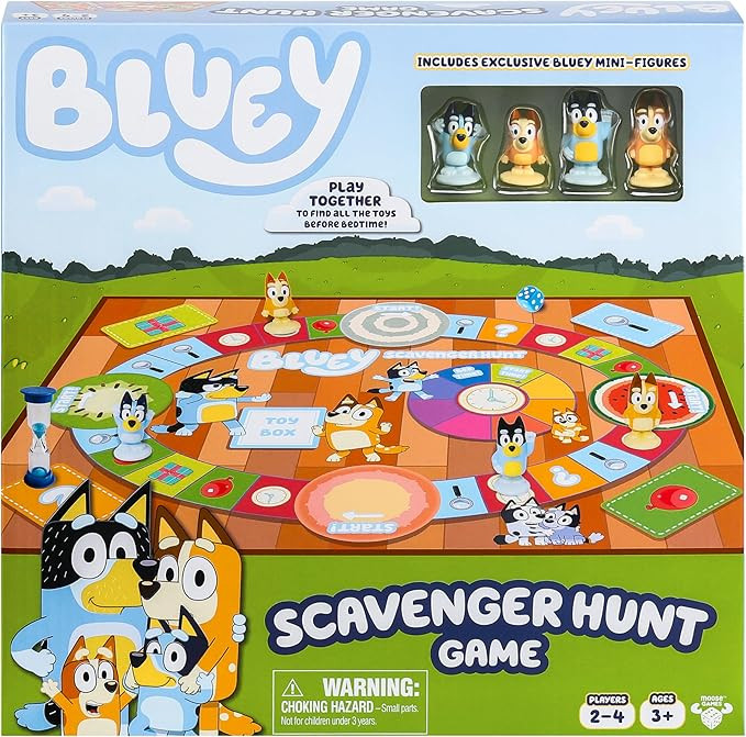 Bluey Scavenger Hunt Game. A Fun Board Game Full of Fun Activities to Perform, Things to Find and... | Amazon (US)
