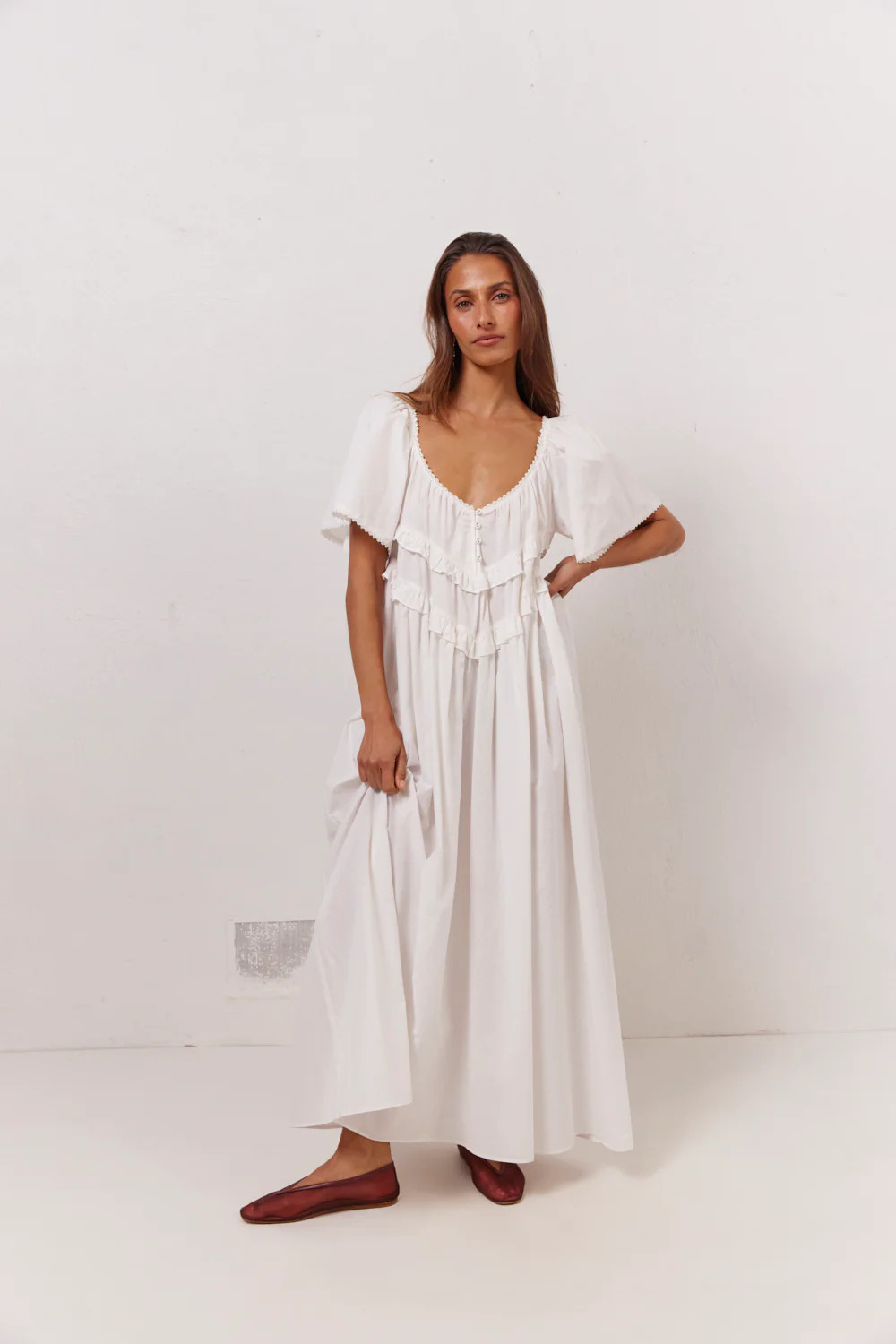 La Prairie Smock Midi Dress White | VRG Grl