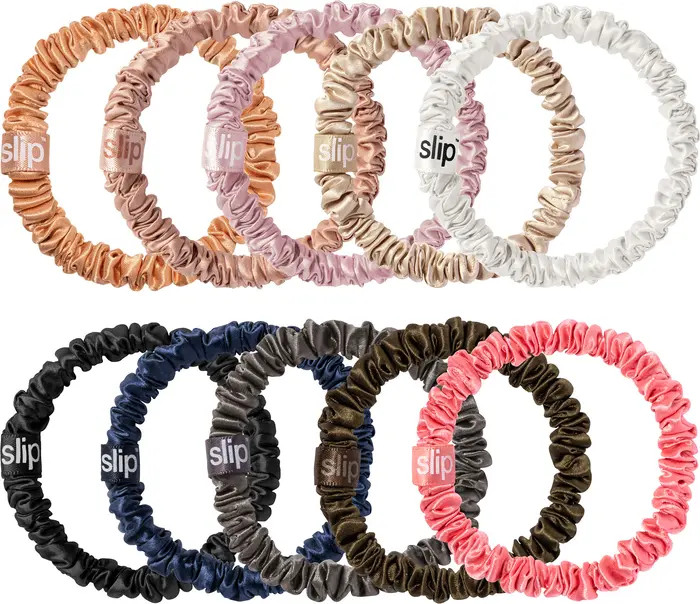 slip Pure Silk 10-Pack Skinny Scrunchies (Nordstrom Exclusive) $65 Value | Nordstrom | Nordstrom