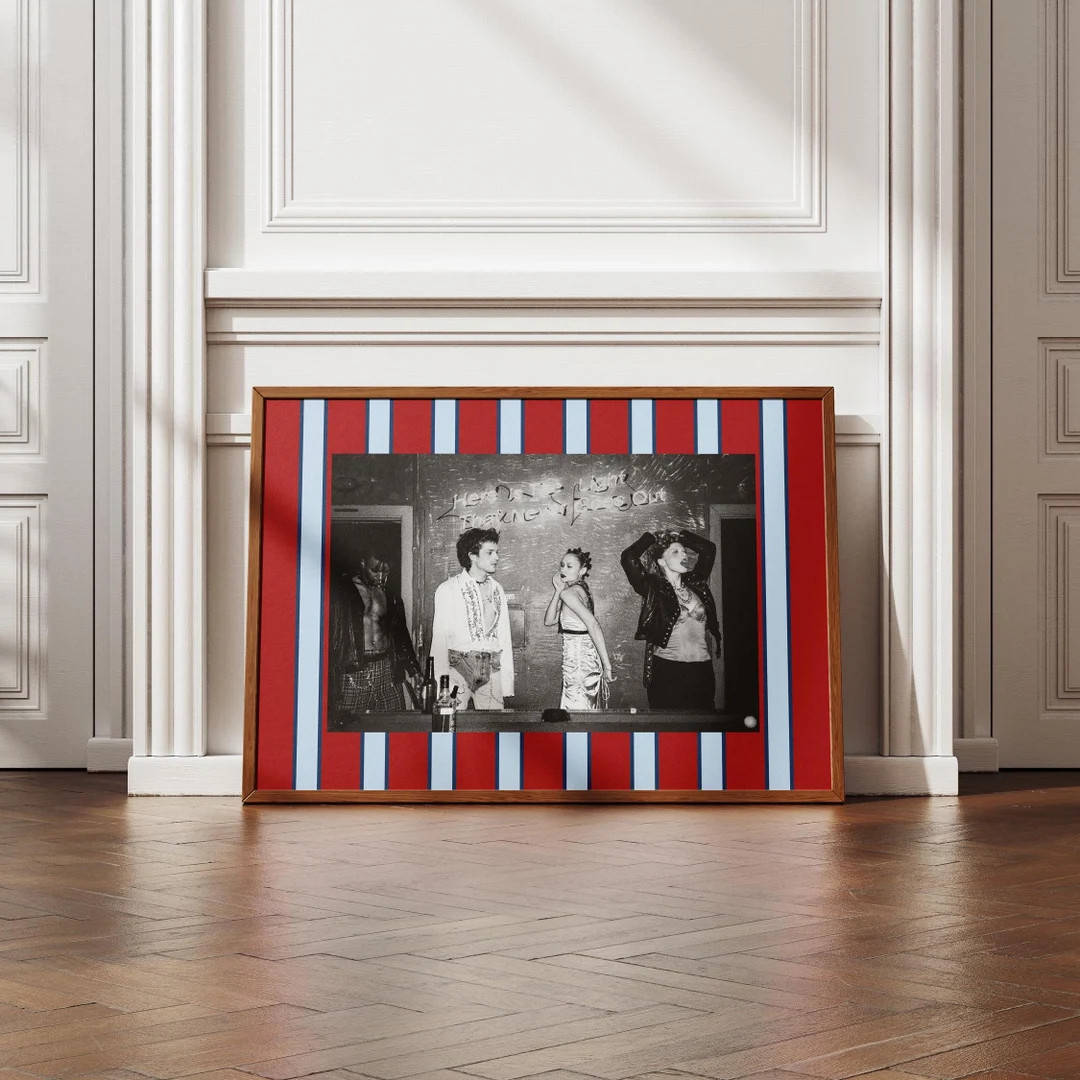 Colorful Striped Photo Frame Mat Wall Art Print, Customizable Template, Trendy Maximalist Aesthet... | Etsy SCAN