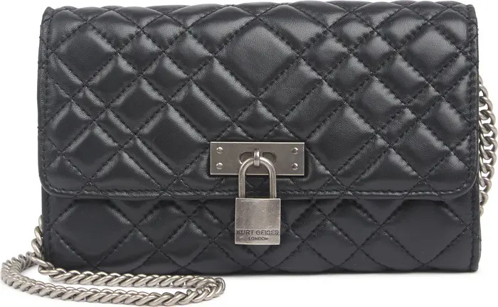 KURT GEIGER Brixton Leather Chain Wallet | Nordstrom Rack