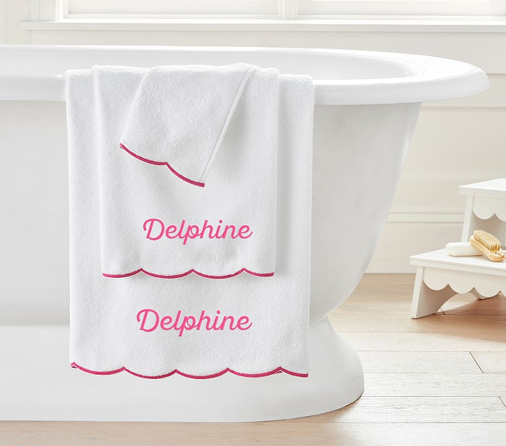 Monique Lhuillier Delphine Bath Towel Collection | Pottery Barn Kids