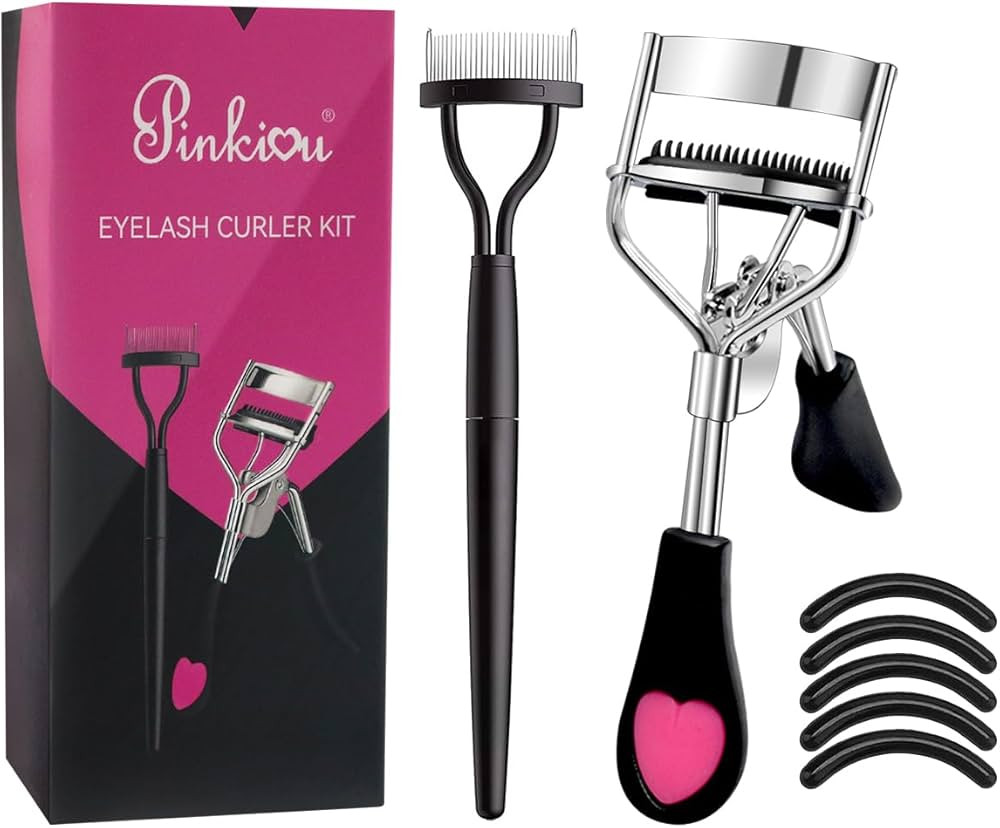 Pinkiou Eyelash Curlers with Comb and Eeylash Separator Set Professional Lash Curler with Built-i... | Amazon (US)