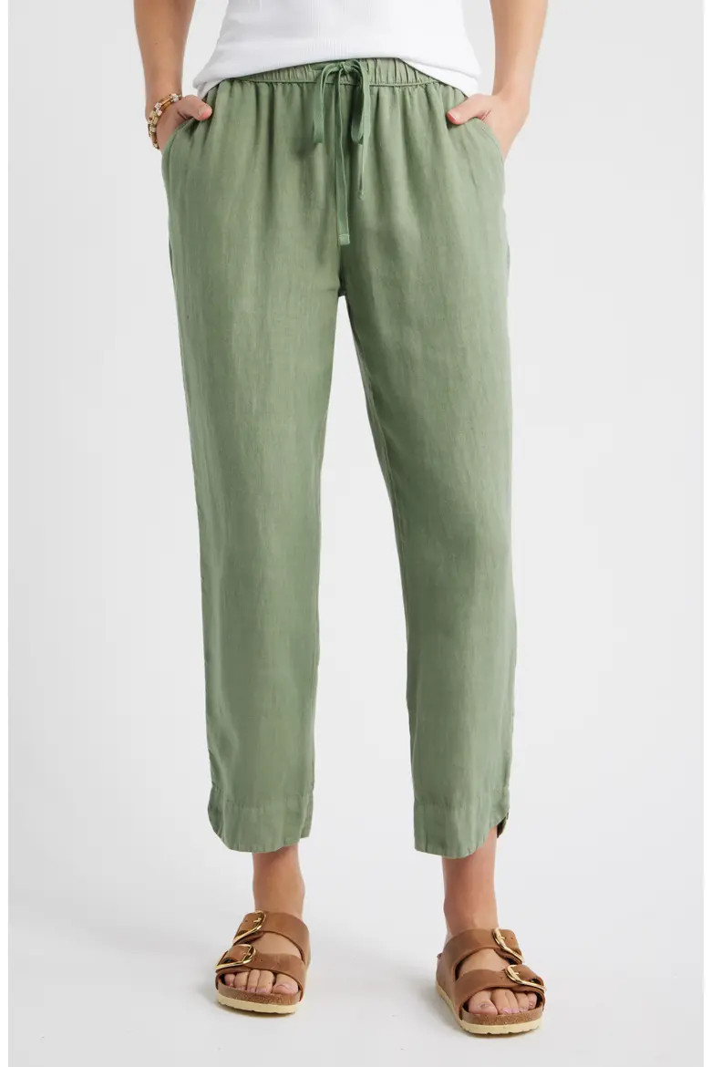 Tapered Linen Pants (Women) | Nordstrom | Nordstrom
