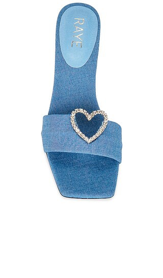 Hearts Heel in Blue | Revolve Clothing (Global)