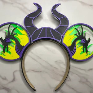 Maleficent Dragon 3D Ears | Mistress of Evil | 3D Printed Ears | Mal Villain Ears | Interchangeab... | Etsy (Global)