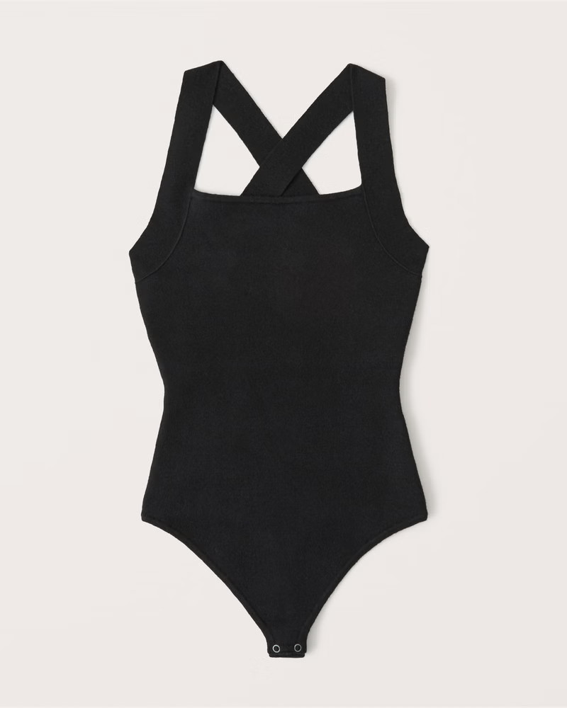 Halter Crossback Bodysuit | Abercrombie & Fitch (US)